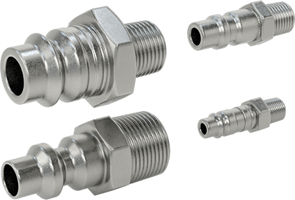 Image of Product. Front orientation. Industrial Quick-Disconnect Hose Coupling Size-Identification Kit.