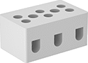 Image of Product. Front orientation. Terminal Blocks. High-Temperature Terminal Blocks.