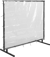 Image of Product. Front orientation. Protective Screens. See-Through Water-Resistant Screens, Tie-On Screen.