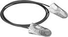 Image of Product. Front orientation. Earplugs. Metal-Detectable Earplugs , Cord, Bullet.