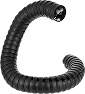 Image of ProductInUse. Carrier Shown with Cable Installed. Front orientation. Cable and Hose Carriers. Any-Which-Way Enclosed Cable and Hose Carriers.