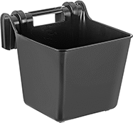 Image of Product. Front orientation. Pails. Plastic Pails with Molded Hook, 3 3/4 gal. Capacity.