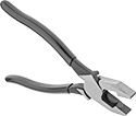 Image of Product. Front orientation. Wire-Gripping Pliers. Wire-Gripping Pliers, Flat Jaws and Cushion Grip.