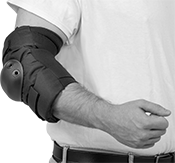 Image of ProductInUse. Front orientation. Elbow Pads.