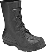 Image of Product. Buckle Closure with Skid-Resistant Sole. Front orientation. Shoe and Boot Covers. Boot Covers, Rubber Blend, Buckle Closure.