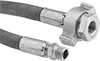 Flame-Resistant High-Pressure Water Hose with Male and Female Threaded Fittings