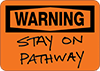 Write-On Accident Prevention Signs