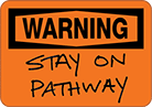 Image of ProductInUse. Front orientation. Signs. Write-On Accident Prevention Signs, Warning—Blank (English).