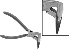 Image of Product. Front orientation. Contains Inset. Long-Nose Pliers. Bent-Nose Pliers, Standard Nose with Flat Jaw, Cushion Grip, 70° Jaw Bend.