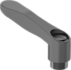 Image of Product. Front orientation. Adjustable Handles. Comfort-Grip Adjustable Handles, Threaded Hole.