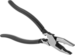 Image of Product. Front orientation. Wire-Gripping Pliers. Electricians' Wire-Gripping Pliers, Combination Jaws with Wire Cutter and Crimper (Cushion Grip).