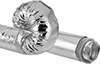 Insulated Bend-and-Stay Metal Duct Hose for Air