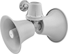 Dual Horn-Shaped Speakers