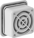 Image of Product. Front orientation. Audible Alarms. Multiple-Tone Buzzers.