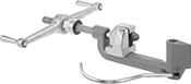 Image of Product. Front orientation. Hose Clamp Installation Tools. Vise-Mount Installation Tools for Build-Your-Own Low-Profile Band Clamps for Firm Hose.