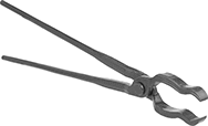 Image of Product. Curved Jaw with Curved Tip. Front orientation. Tongs. Forging, Curved Jaw, Curved Tip.