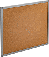 Image of Product. Front orientation. Bulletin Boards. Bulletin Boards, Cork with Aluminum Frame.