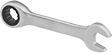 Image of Product. Front orientation. Combination Wrenches. Stubby Ratcheting Combination Wrenches.
