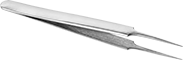 Image of Product. Front orientation. Tweezers. Tweezers, Slim Pointed Tips.