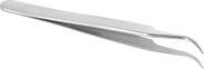 Image of Specification. Curved Pointed Tips. Front orientation. ZoomedIn view. Tweezers. Tweezers Sets.