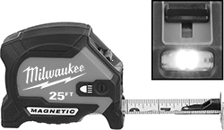 Image of Product. Front orientation. Contains Inset. Tape Measures. Tape Measures for Low Light.