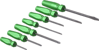 Image of Product. Front orientation. Screwdrivers. High-Visibility Screwdriver Sets.