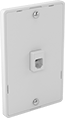 Image of Product. Wall Mount with Phone Bracket. Front orientation. Wall Plates. Telephone Wall Plates, Rectangle, Wall Mount, Phone Bracket.