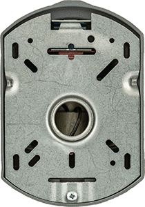 Image of Product. Back orientation. Bell, 120V AC, 4-1/4" Diameter.