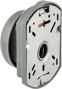 Image of Product. Back orientation. Bell, 120V AC, 4-1/4" Diameter.