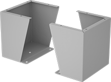 Image of Product. Front orientation. Electrical Enclosure Floor Stands.