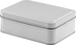 Image of Product. Front orientation. Tins. Rectangular Painted Steel.