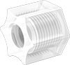 Nuts with Built-In Sleeve for Plastic Compression Tube Fittings for Water