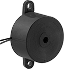 Image of Product. Style B. Front orientation. Audible Alarms. Surface-Mount Miniature Buzzers, Style B.