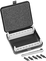 Image of Product. Front orientation. Screwdriver Bits. 6-Flute Spline Bit Sets.