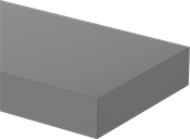 Image of Product. Front orientation. Ceramic. Extra-Strength Fracture- and Thermal-Shock-Resistant Silicon Nitride Ceramic Sheets.