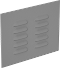 Image of Product. Front orientation. Louvers. Weather-Resistant Louvers for Enclosures, 2 Panels.