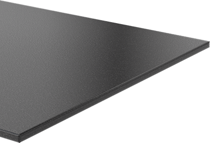 Image of Product. Front orientation. Recycled Slippery UHMW Polyethylene Sheet, Antistatic, 12" x 12", 1/4" Thick.