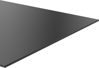 Image of Product. Front orientation. Recycled Slippery UHMW Polyethylene Sheet, Antistatic, 24" x 48", 1/4" Thick.