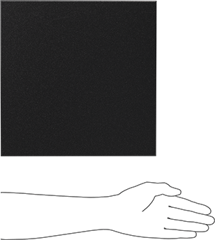 Image of Product. Side1 orientation. Contains SizingReference. Recycled Slippery UHMW Polyethylene Sheet, Antistatic, 12" x 12", 1/4" Thick.