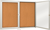 Image of Product. Front orientation. Bulletin Boards. Enclosed Bulletin Boards, 2 Windows.