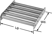Image of Product. Front orientation. Contains Annotated. Magnetic Filters. Magnetic Rod Filters with Guide Rods, For Rectangular Openings.