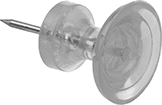 Image of Product. Front orientation. Push Pins. Easy-Grip Push Pins.