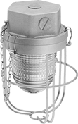 Image of Product. 1 Light (Shown with Lens Guard). Front orientation. 1 Light. Continuous Signal Lights.