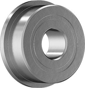 Image of Product. Front orientation. Ball Bearing, Flanged, Shielded, Trade Number R3-2Z, Standard Inner Ring.