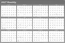 Image of Product. 365 Days (Front). Front orientation. Calendars. Wet Erase Calendar Sheets, For 365 Days.