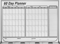 Image of Product. Front orientation. Calendars. Dry Erase Calendar Boards, For 60 Days.
