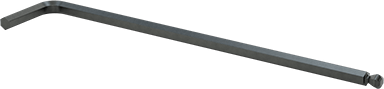Image of Product. Front orientation. Black-Oxide Alloy Steel Easy-Align Ball-Tip L-Key, 5 mm Hex Drive Size, 6-9/16" Overall Length.