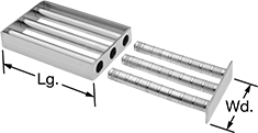 Image of Product. Front orientation. Contains Annotated. Magnetic Filters. Quick-Clean Magnetic Rod Filters.