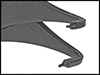 Image of Specification. 90° Tips. Front orientation. ZoomedIn view. Contains Border. 90° Tip Angle. Fixed-Tip Retaining Ring Pliers Sets.