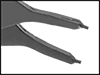 Image of Specification. Front orientation. ZoomedIn view. Contains Border. Straight Tip Angle. Heavy Duty Fixed-Tip Retaining Ring Pliers Sets.